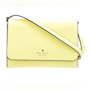 kate spade Pale Yellow Leather Crossbody Bag